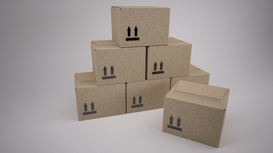 Simple Cardboard Box in Objects - product preview 1