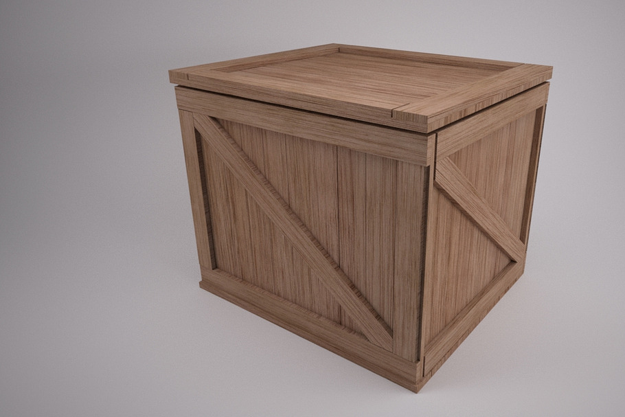 Wooden Shipping Crate in Objects - product preview 8