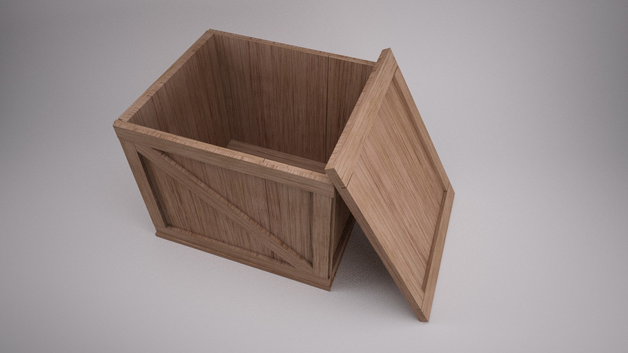 Wooden Shipping Crate in Objects - product preview 2