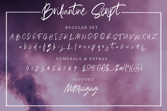 Briliantine Script in Script Fonts - product preview 21