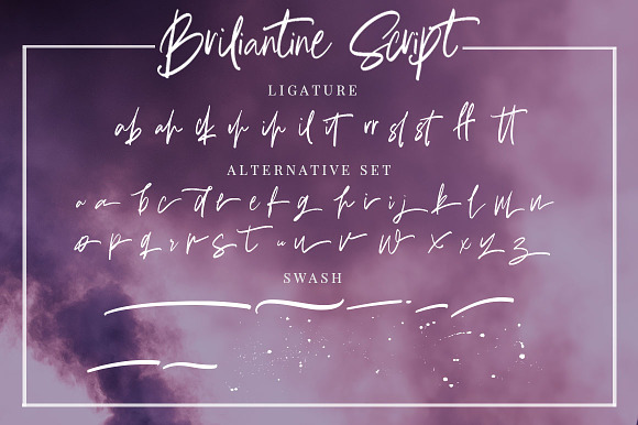 Briliantine Script in Script Fonts - product preview 22