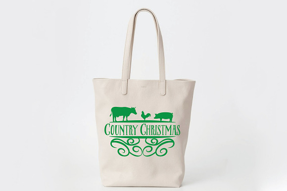 Farmhouse Christmas SVG Bundle in Illustrations - product preview 9