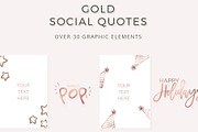 Social Media Quotes (in GOLD)