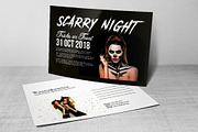 Scarry Halloween Party Postcard