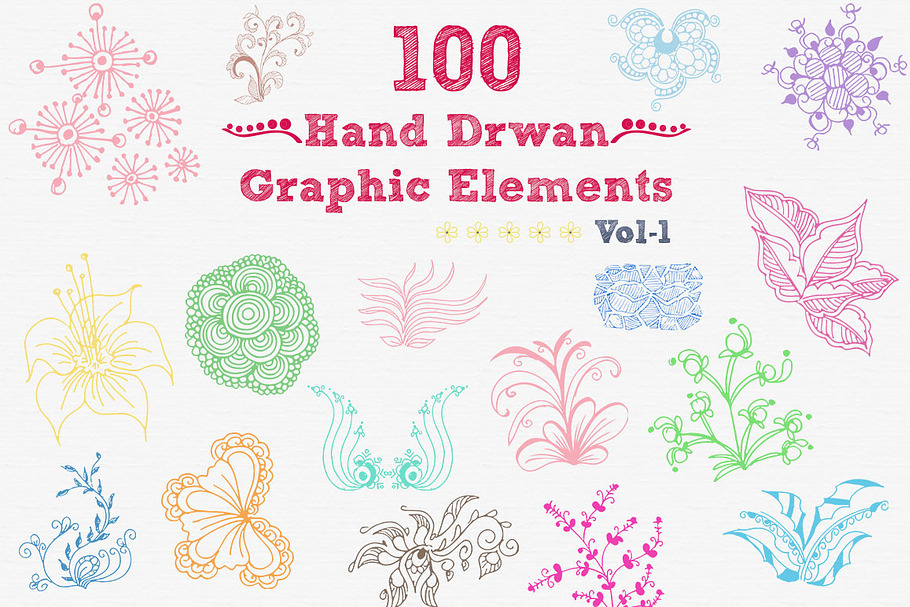 Neutral Hand Drawn Elements in Illustrations - product preview 8