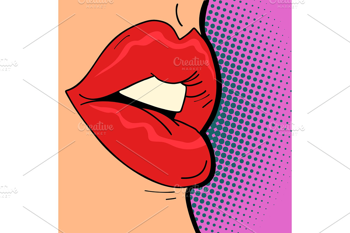 women lips, beauty in Illustrations - product preview 8