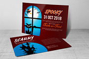Halloween Party Postcard Templates