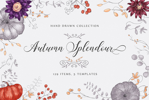 Soft Autumn Bundle in Illustrations - product preview 3
