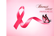 Breast cancer awareness pink banner
