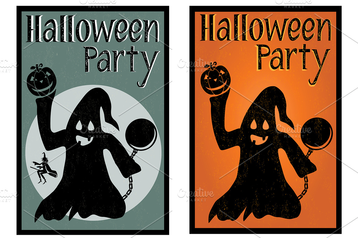 Halloween party card in Illustrations - product preview 8
