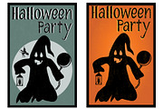 Halloween party card 