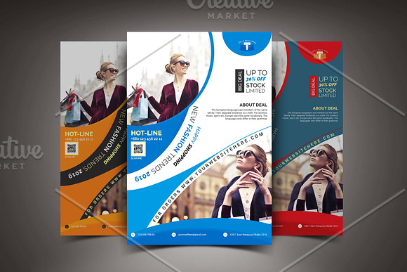 Fashion Shop Flyer Template in Flyer Templates - product preview 4