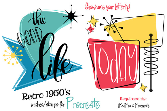 Procreate Midcentury Shapes Brushes in Add-Ons - product preview 5