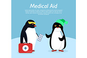 Penguin Gives Quick Medical Aid to