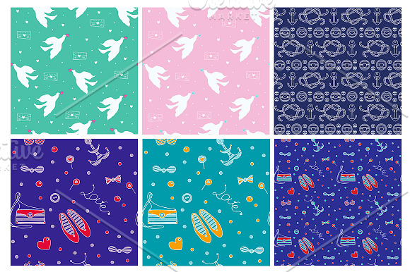 Sea Theme in Patterns - product preview 1