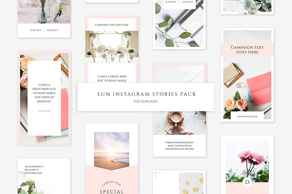 Sun Instagram Stories Pack in Instagram Templates - product preview 4