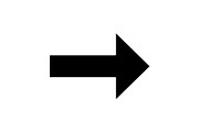 Forward arrow glyph icon