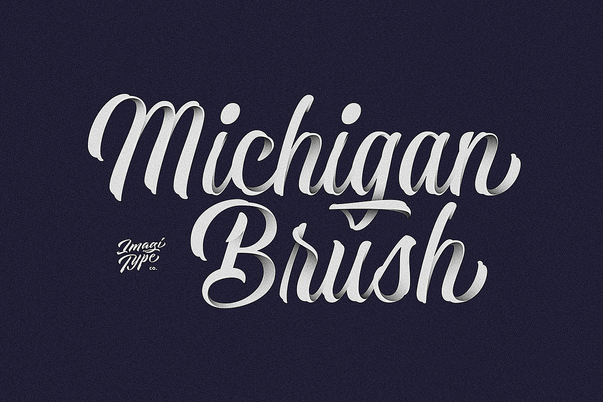 Michigan Brush in Script Fonts - product preview 8