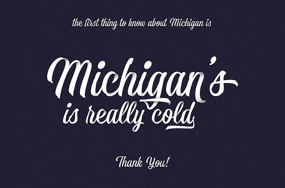 Michigan Brush in Script Fonts - product preview 5