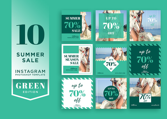 Instagram Summer Template in Instagram Templates - product preview 5
