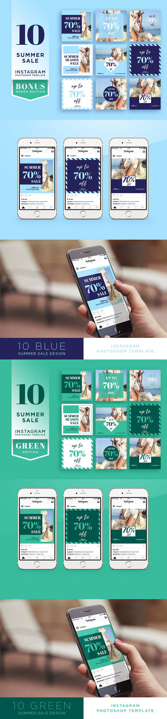 Instagram Summer Template in Instagram Templates - product preview 6