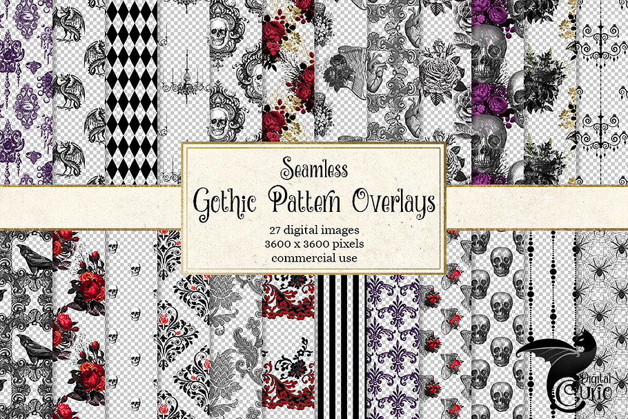 Gothic Pattern Overlays in Patterns - product preview 8