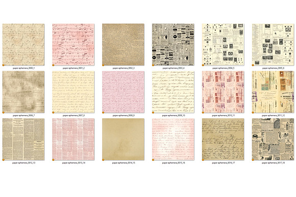 Paper Ephemera Seamless Textures in Textures - product preview 2