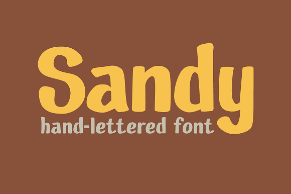 Sandy in Display Fonts - product preview 5