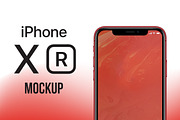 iPhone XR Red Mockup