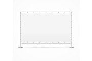 White Blank Advertising Stand