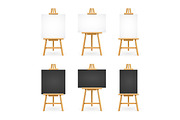 White and Black Blank Easel Template