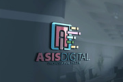 A Digital Letter Logo
