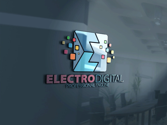 E Digital Letter Logo in Logo Templates - product preview 1