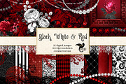 Black White and Red Graphics