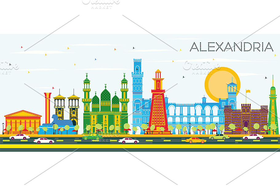 Alexandria Egypt City Skyline 
