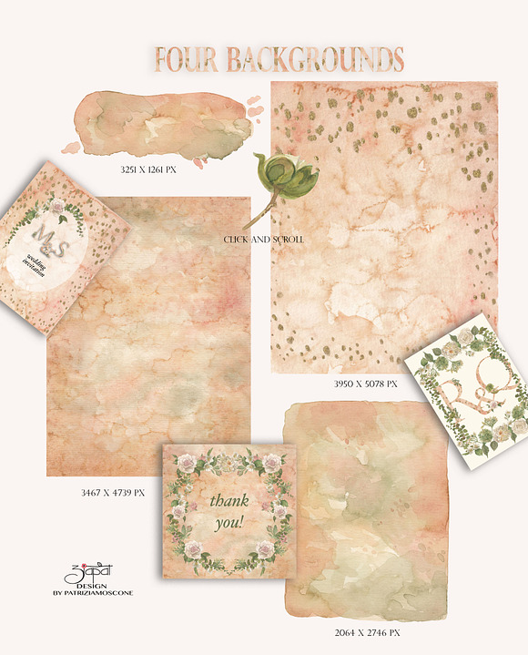 Vintage roses - clip art in Illustrations - product preview 2