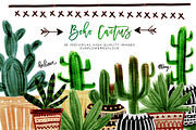 Boho Cactus Clipart