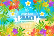 5 summer tropical floral patterns