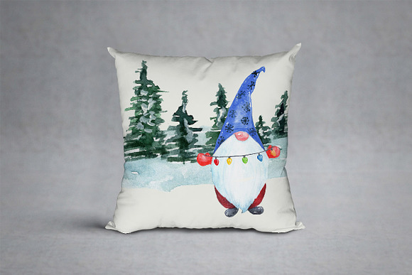 Pine Trees clipart Nordic Gnome in Graphics - product preview 2