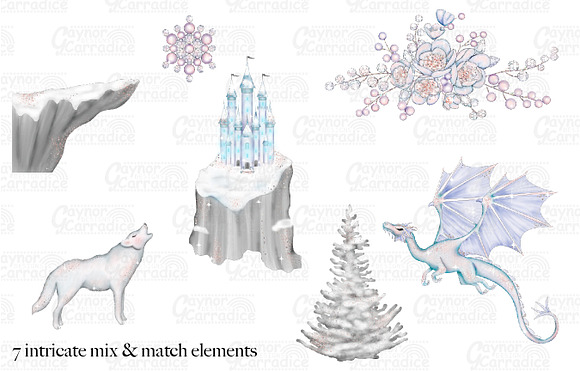 Winter's tale clipart collection in Illustrations - product preview 1