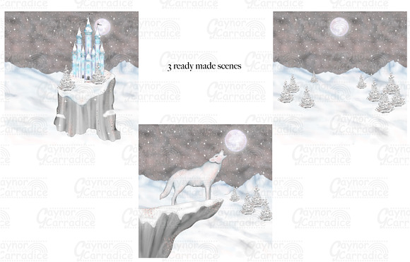 Winter's tale clipart collection in Illustrations - product preview 4