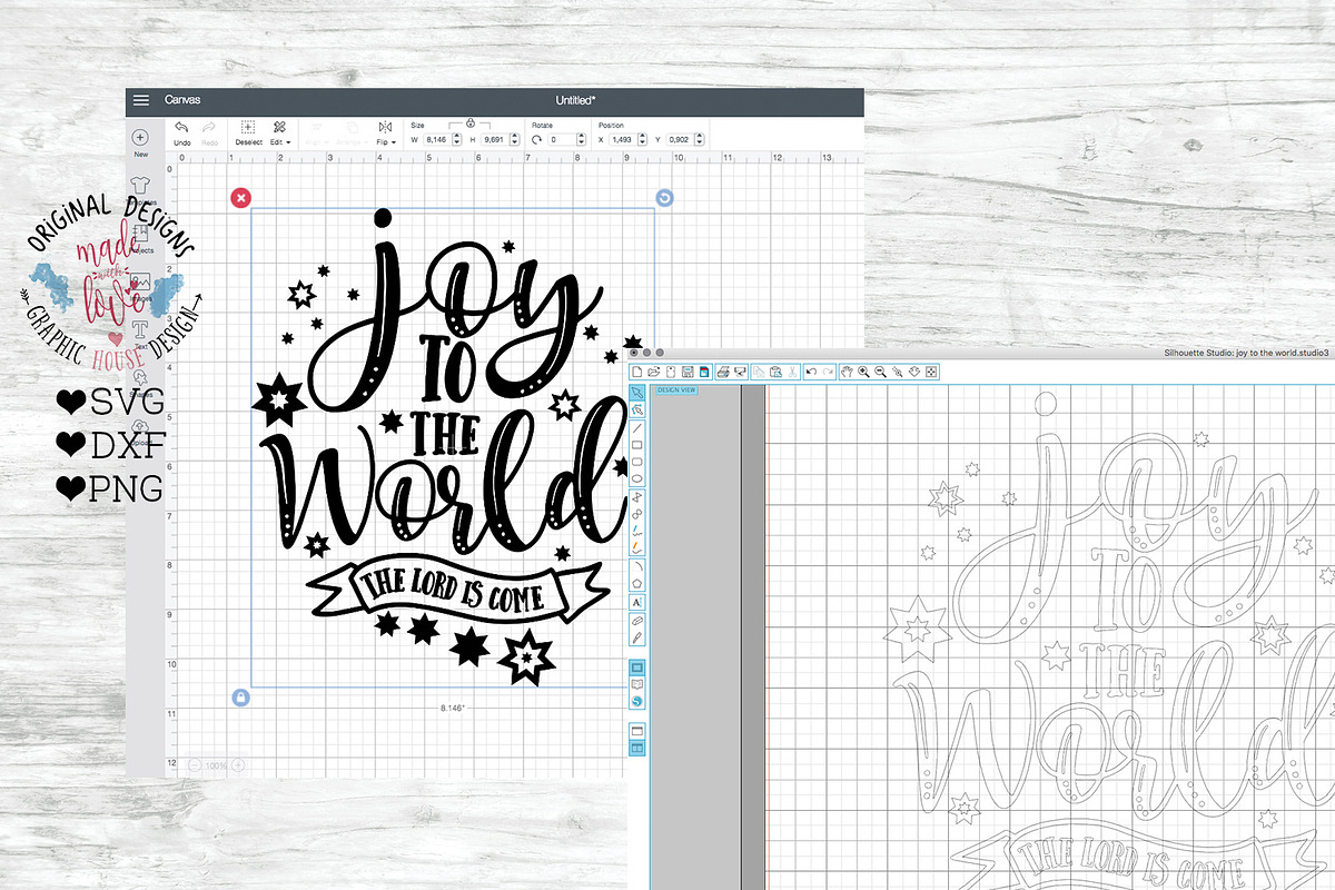 Joy To the World Cut File in Illustrations - product preview 8