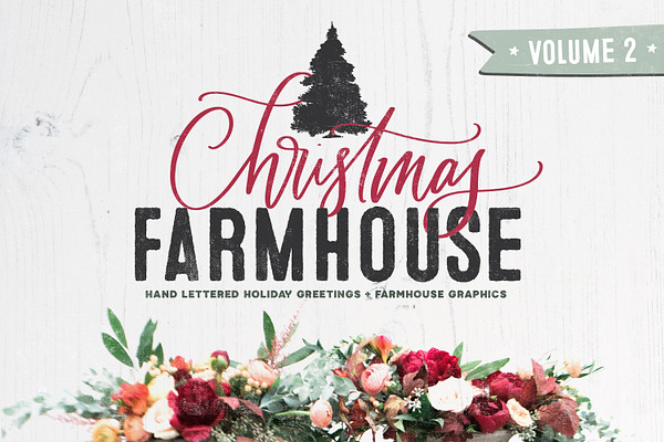 Christmas Farmhouse Lettering Kit 2