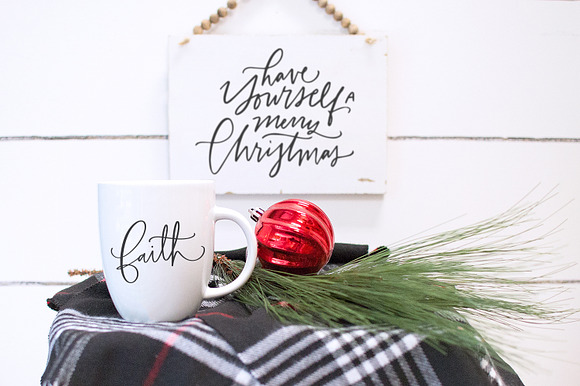 Christmas Farmhouse Lettering Kit 2 in Graphics - product preview 15
