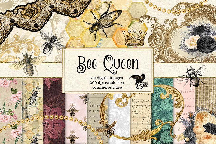 Queen Bee Digital Scrapbook Kit