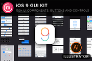 iOS9 iPhone GUI Template for Ai