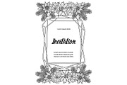 Winter Invitation Coloring Page with