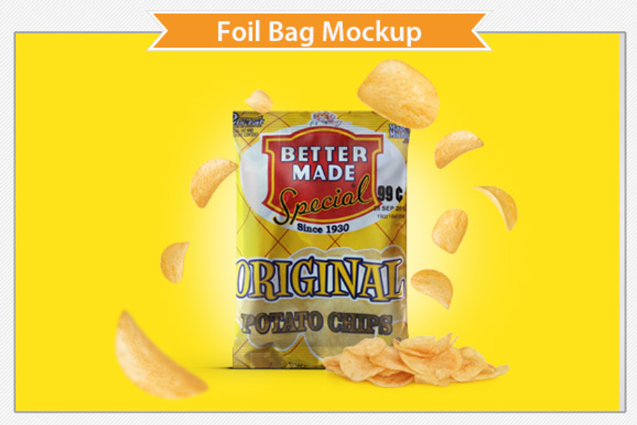 Foil Bag Mockup in Product Mockups - product preview 8