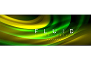 Fluid color wave line background