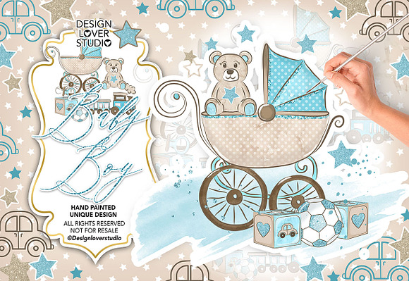 Baby Boy design in Illustrations - product preview 2